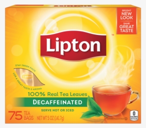 Lipton Black Tea Bags, Decaffeinated 75 Ct