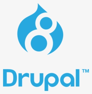 Stacked - Drupal 8 Logo Png