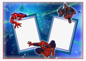 Spiderman Clipart Photo Frame - Spiderman Birthday Frame Png Transparent  PNG - 448x316 - Free Download on NicePNG