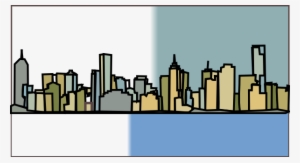 New York Skyline Clipart - Melbourne City Skyline Silhouette