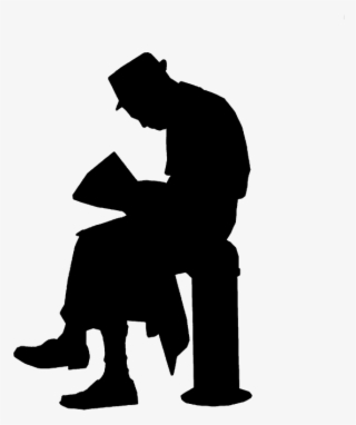 Old Man Silhouette Png