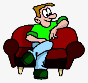 Person Sitting Silhouette - Sit On Couch Clipart
