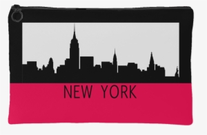 New York City Skyline Zipper Accessory Clutch Available