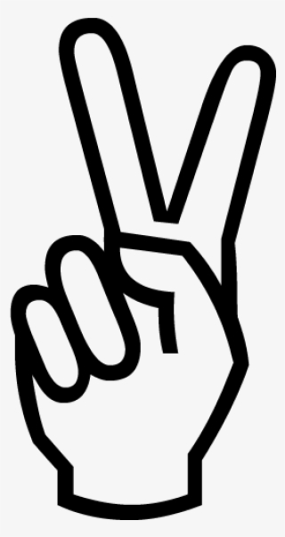 Fingers Png Picture - Peace Sign Hand Png