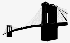 Brooklyn Drawing Bridge New York City - Brooklyn Bridge Outline
