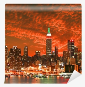 Poster: Gary718's Manhattan Skyline At Christmas Eve,