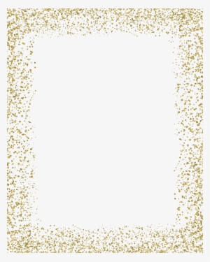 Gold Glitter Mime - Gold Frame Glitter Png