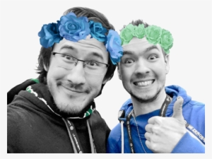 You Get A Flower Crown, You Get A Flower Crown, Everyone - Jack And Mark Pics Together
