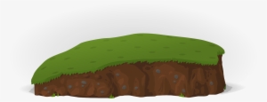 On Hill Isolated Stock Photo By Nobacks - Cartoon Soil And Grass
