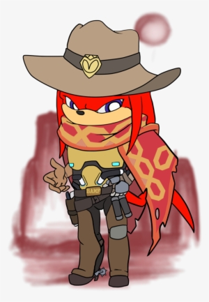 Chibi Knuckles/mccree By Sanddy273 On Deviantart - Knuckles The Echidna