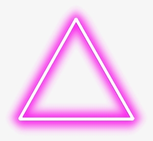 Triangle Pink Red Tumblr Shapes Glow Neon Pinktriangle - Triangulo Png