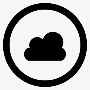 Cloud Filled Shape In A Circle Comments - Pg Icon