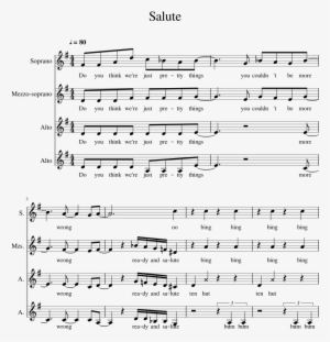 Salute Sheet Music 1 Of 20 Pages - As Torrents In Summer