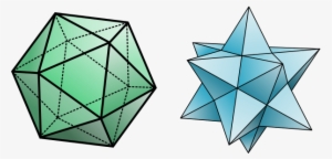 An Icosahedron And A Small Stellated Dodecahedron - Dodecahedron Shape