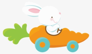 Zwd Carrotcar - Personalized Easter Bunny Car Bib