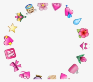 Aesthetic Clipart Tumblr Transparent Overlay - Heart Emoji Circle Png