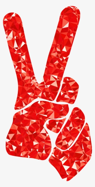This Free Icons Png Design Of Ruby Peace Sign Silhouette
