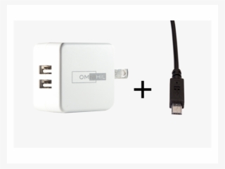 Omnihil 2 Port Usb Charger & Micro Usb Cord For Logitech - Omnihil Usb Wall Charger W/ Usb Cord Uetooth Speaker
