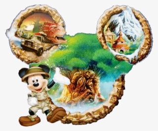 Disney Animal Kingdom Png Clipart Free Stock - Disney Animal Kingdom Mickey Ears