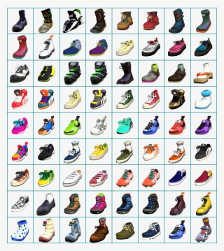 Shoe Icons Video Game Sprites, Game Icon, Wii U, Shoes - Splatoon 2 All Shoes