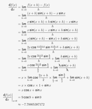 2 Answers - Derivative Of Sinx 2