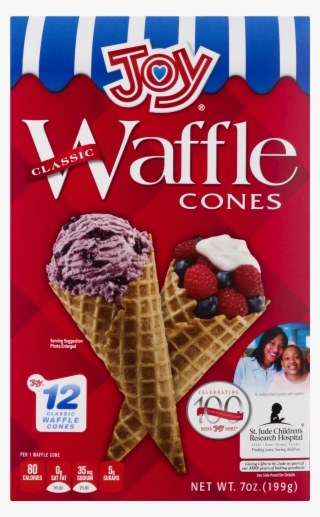 Joy Waffle Cones, Chocolate - 12 Cones, 7 Oz