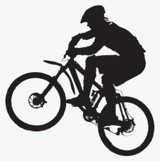 Bike Stickers Design - Mountain Biker Vector