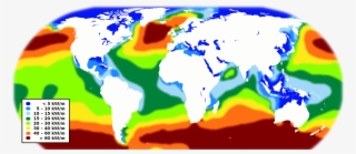 World Wave Energy Resource Map - Wave Energy Potential Map