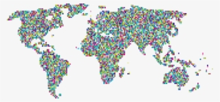 World Map Globe Road Map - World Map Mosaic