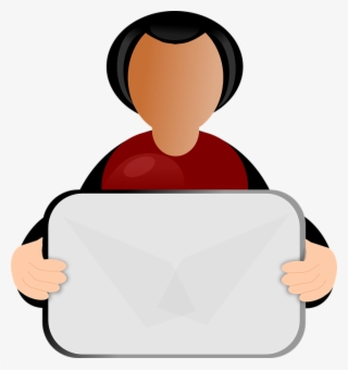 Persona Alerta Png - Person Holding Sign Clipart