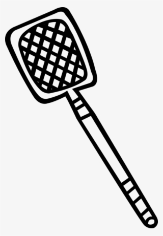 Vector Illustration Of Fly Swatter Kills Insect Bugs - Fly Swatter Clipart