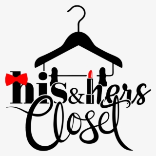 His & Hers Closet Logo - Clothes Hanger