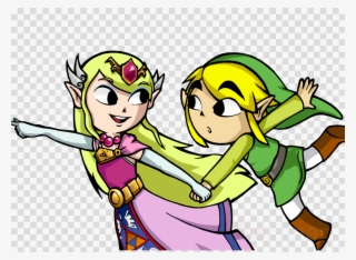 Download Toon Link De Zelda Clipart The Legend Of Zelda - Toon Link And Zelda