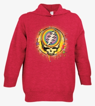 A Red Toddler Hoodie With A Grateful Dead Steal Your - Grateful Dead Steal Your Ftie Dye Sticker Decal