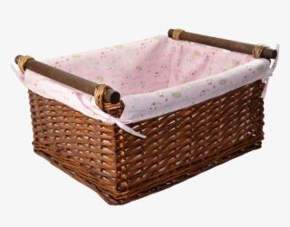Baby Girl Wicker Basket - Storage Basket