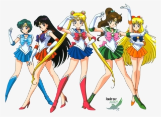 Sailor Moon Clipart Transparent Background - All The Sailor Moon Scouts