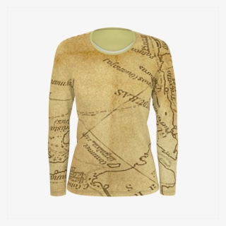 Caracal Antique Map Shirt - Long-sleeved T-shirt