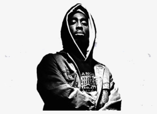 2pac Transparent Black And White