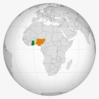 Ghana Nigeria Locator - Nigeria And Ghana Map