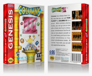 Sega Genesis Columns Iii Sega Megadrive Replacement - Columns Iii: Revenge Of Columns Sega Genesis Gen