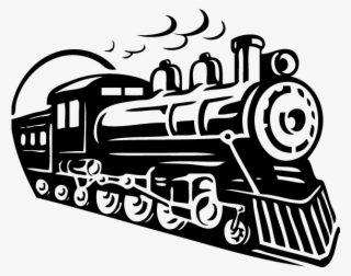 Steam Train Silhouette Clipart Train Rail Transport - Train All Aboard