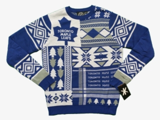 Toronto Maple Leafs Christmas Forrest Pattern Ugly Christmas Sweater -  Freedomdesign