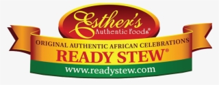 Esthers Ready Stew Logo Vector - Esthers Ready Stew Stew, Authentic African, Mild -