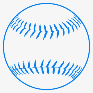 Blue Softball Clip Art At Clker - Blue Baseball Clipart