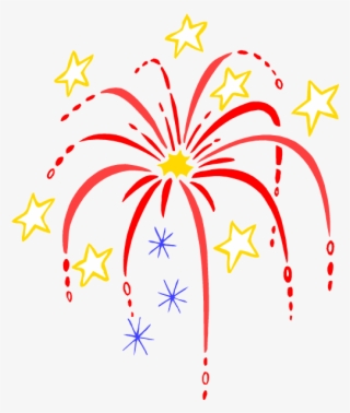 Happy New Year Clip Art - Fireworks Clip Art Black And White