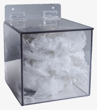 Brady Ppe Cube Dispenser - Zing Eco Beard/hair Net Dispenser, Clear Recycled Plastic