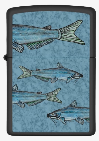 Blue Catfish Zippo Lighter - Blue Catfish