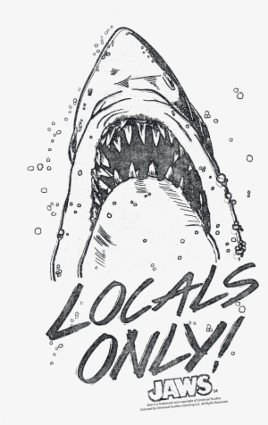 Jaws Locals Only Toddler T-shirt - Jaws- Locals Only T-shirt Size M