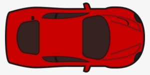 Red Top View Clip Art At Clker - Car Clipart Top View