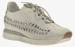 Womens Cut Out Sneaker Nebula In Bone - Walking Shoe
